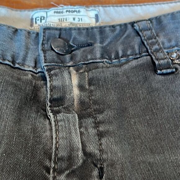 Free People Jeans faded black over-dye 31 - Picture 6 of 15